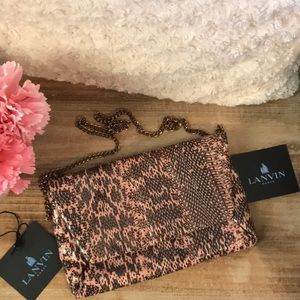 Lanvin evening Clutch in Snake